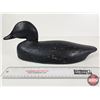 Image 10 : Wooden Duck Decoy - Black with Tack Eyes