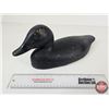 Image 2 : Wooden Duck Decoy - Black with Tack Eyes