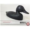 Image 4 : Wooden Duck Decoy - Black with Tack Eyes