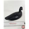 Image 7 : Wooden Duck Decoy - Black with Tack Eyes