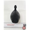 Image 8 : Wooden Duck Decoy - Black with Tack Eyes