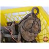 Image 3 : 3 Horse Collars, Assorted Stirrups, Horseshoes & 2 Wooden Pulleys