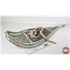 Image 3 : Pair of Metal Frame Snowshoes with Wire Lacing & Bindings