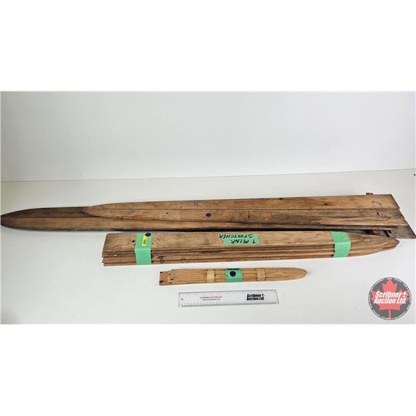 Assorted Wooden Fur Stretchers - Fox, Mink & Weasel