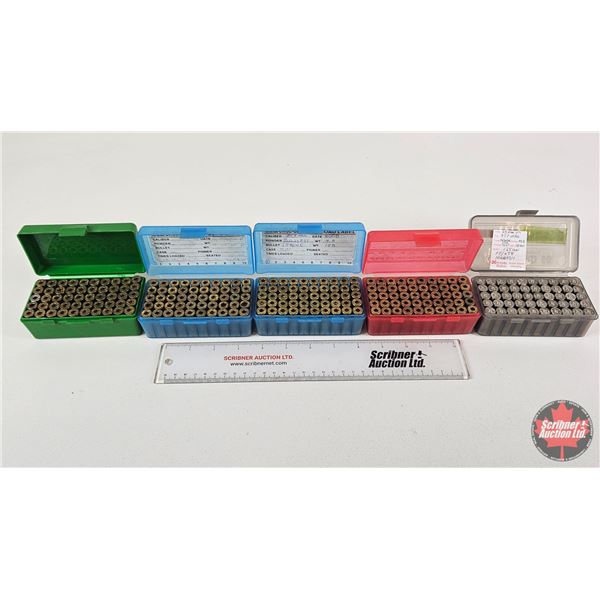BRASS : .357 Magnum c/w 5 Plastic Cases