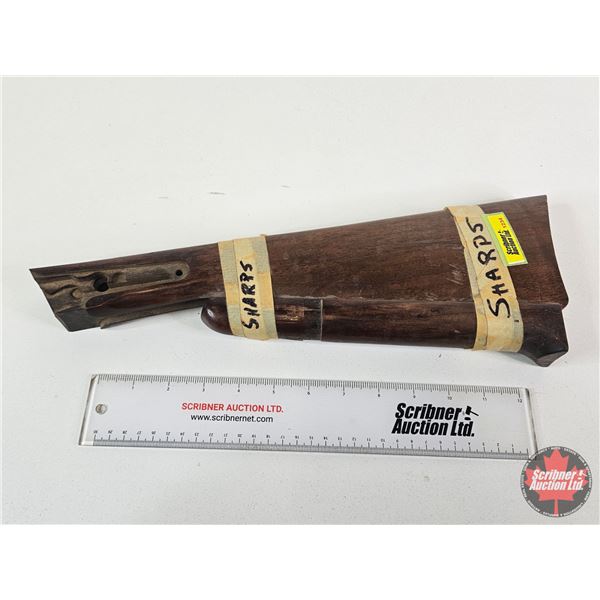 Rifle Buttstock & Forend (Consignor Tag: Sharps, Original)