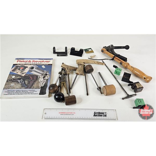 Assorted Bullet Moulds, Muzzleloading Tools, Scope Mounts & Lyman Handbook