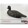 Image 8 : Wooden Duck Decoy : Working Bluebill Drake (Consignor Tag: c.1930)