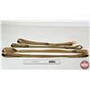 Image 1 : (3) Military Web Rifle Slings : Khaki : Brass Fittings