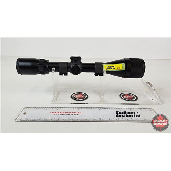 SCOPE : Bushnell Banner 4-12x40 Wide Angle : Adjustable Objective : c/w Weaver Rings