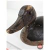 Image 4 : Wooden Duck Decoy (Consignor Tag: Working Red Head Drake : 1940 : Found in Lake St. Peter)