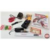 Image 1 : Assorted Sporting Goods : 2 Binoculars : 2 Folding Knives : Gun Digest : Coleman Parts