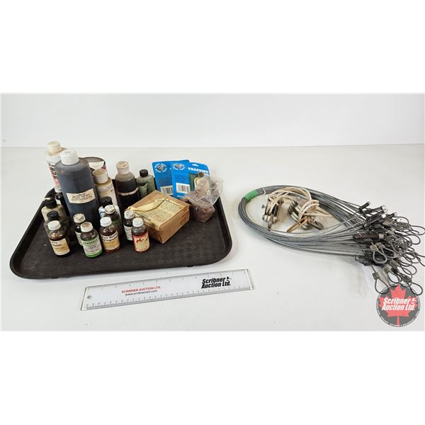 Trapping Supplies : Cable Snares : Lures : Trap Dye : Pulleys
