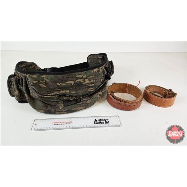 Conceal Camo Waist Pack : c/w 2 Leather Rifle Slings