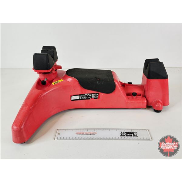 MTM Case-Gard Predator Shooting Rest : Adjustable : Red