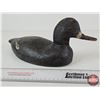 Image 4 : Wooden Duck Decoy (Consignor Tag: 1920s Working Blue Bill Drake : Tack Eyes)