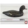 Image 5 : Wooden Duck Decoy (Consignor Tag: 1920s Working Blue Bill Drake : Tack Eyes)