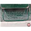 Image 3 : Metal Ammo Storage Box : Green : Hinged Lid & Carry Handle