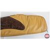 Image 4 : Soft Gun Case : Tan & Brown : Floral Tooled-Style Panels : Fleece Lined