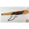 Image 6 : Soft Gun Case : Tan & Brown : Floral Tooled-Style Panels : Fleece Lined