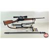 Image 1 : RIFLE: Browning BLR LT WT : 243 Win Lever Action : c/w Scope & Leather Sling & Bi-Pod Stand