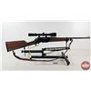Image 2 : RIFLE: Browning BLR LT WT : 243 Win Lever Action : c/w Scope & Leather Sling & Bi-Pod Stand