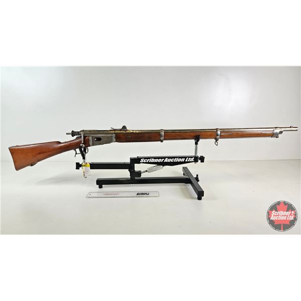RIFLE: Swiss Vetterli 1869/71 : 41 Swiss Rimfire (10.4x38mm) : Bolt Action