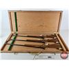Image 1 : (3) RIFLES: Savage : Model 3C : 22 S/L/LR : Bolt Action : Missing Bolts : c/w Case