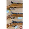 Image 6 : (3) RIFLES: Savage : Model 3C : 22 S/L/LR : Bolt Action : Missing Bolts : c/w Case