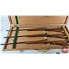Image 7 : (3) RIFLES: Savage : Model 3C : 22 S/L/LR : Bolt Action : Missing Bolts : c/w Case