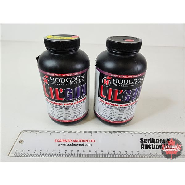 2 Part Containers Hodgdon Lil'Gun Reloading Powder