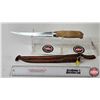 Image 5 : J. Marttiini Fillet Knife : Finland : Wooden Handle : c/w Leather Sheath