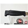 Image 3 : Centurion Fillet Knife : Black Textured Handle : c/w Sheath & Built-In Sharpener