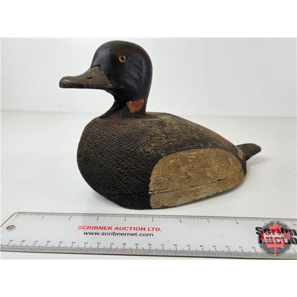 Wooden Duck Decoy (Consignor Tag: Blue Bill Hen)