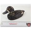 Image 2 : Wooden Duck Decoy (Consignor Tag: Blue Bill Hen Working Decoy : 1940s)