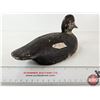 Image 6 : Wooden Duck Decoy (Consignor Tag: Blue Bill Hen Working Decoy : 1940s)