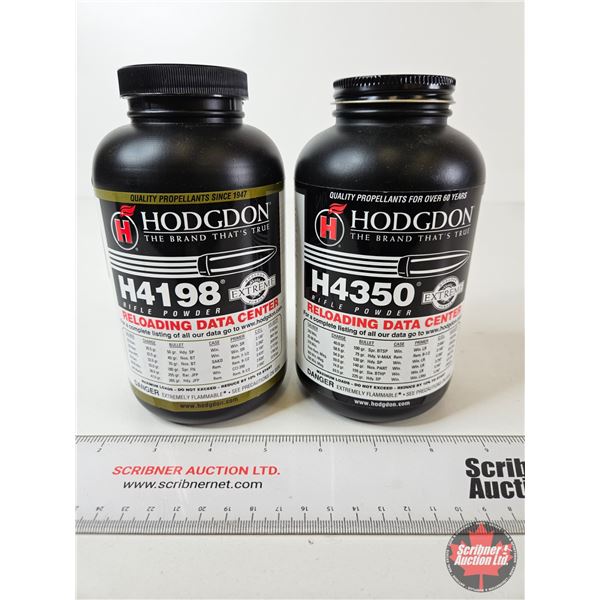 Hodgdon Extreme Rifle Powder : H4198 & H4350 : 2 Containers