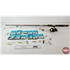 Image 1 : Algonquin Expert Fishing Rod : c/w Piscifun Flame 3000 Reel & Assorted Lures