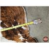 Image 5 : Hair On Cowhide Rug : Brindle Brown & White : Approx. 79 x 66 Inches