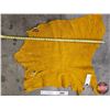 Image 3 : Tanned Moose Hide Piece : Golden Yellow
