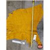 Image 4 : Tanned Moose Hide Piece : Golden Yellow