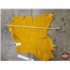 Image 4 : Tanned Moose Hide Piece : Golden Yellow