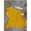 Image 6 : Tanned Moose Hide Piece : Golden Yellow