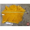 Image 4 : Tanned Moose Hide Piece : Golden Yellow : Approx. 42 x 35 Inches