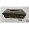 Image 1 : Empty Metal Ammunition Box : 20mm Markings : c/w Lid