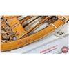 Image 3 : Pair of Gros Louis Wooden Snowshoes : Marked 14 x 48