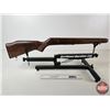Image 1 : Wooden Rifle Stock : Checkered Grip & Forend : c/w Buttplate