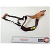 Image 4 : Leather Shoulder Holster : Tan & Burgundy : c/w Harness
