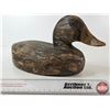Image 4 : Wooden Duck Decoy (Consignor Tag: Mallard Hen Working Decoy : Ken Anger : 1905–1961)