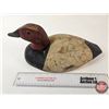 Image 10 : Wooden Duck Decoy (Consignor Tag: Canvasback Drake Working Decoy : 1950s)